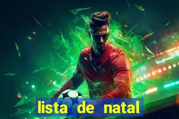 lista de natal para imprimir